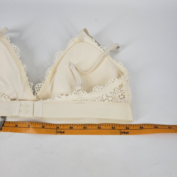 Aerie Lace Padded Bralette Cream Size Large NEW - Picture 8 of 9